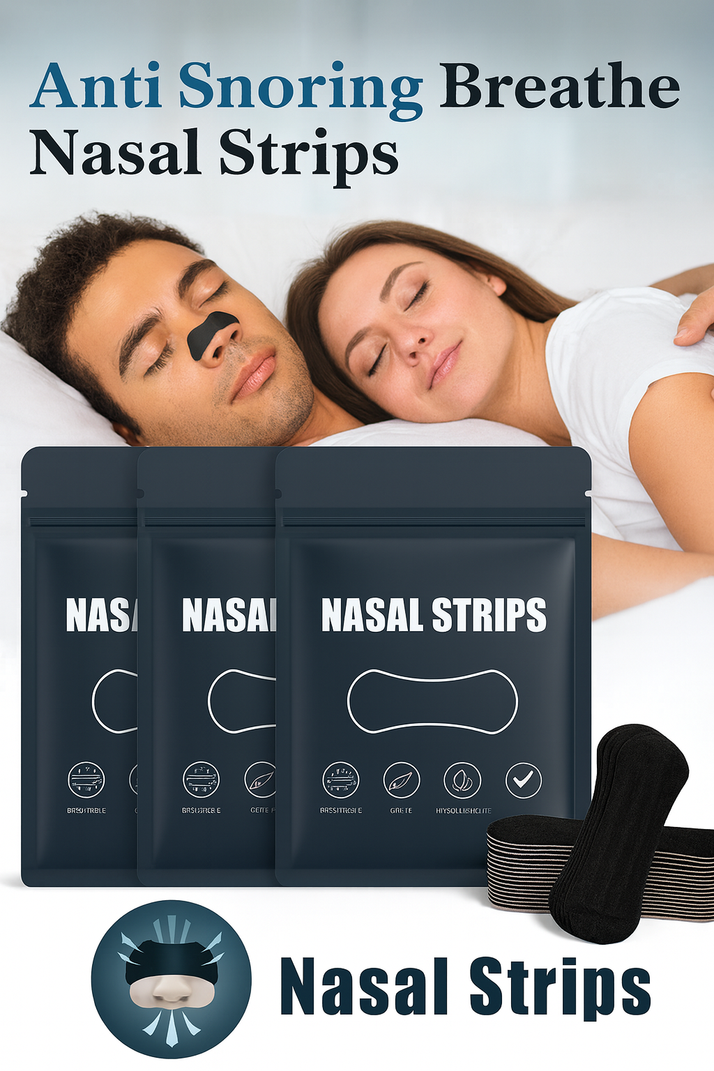 QuietNite™ Neusstrips – Minder Snurken, Meer Rust”