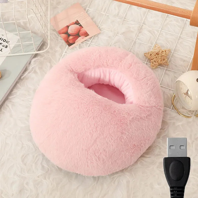 Elektrische Voetverwarmer met Ultra-Zachte Fleece – Nooit Meer Koude Voeten bij Thuiswerken of Relaxen ❄️🔥