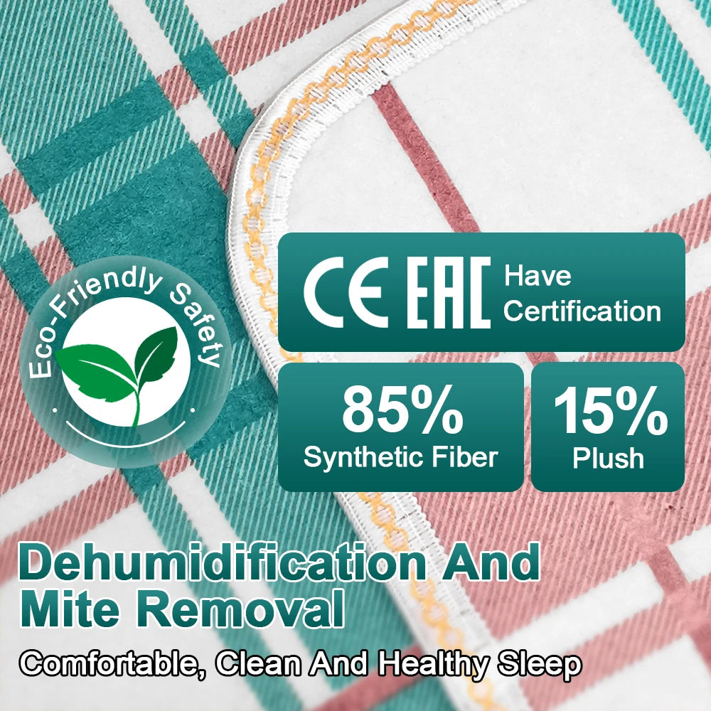 Luxe Elektrische Warmtedeken – 180x150cm | Dubbele Warmtezones & 5 Warmtestanden