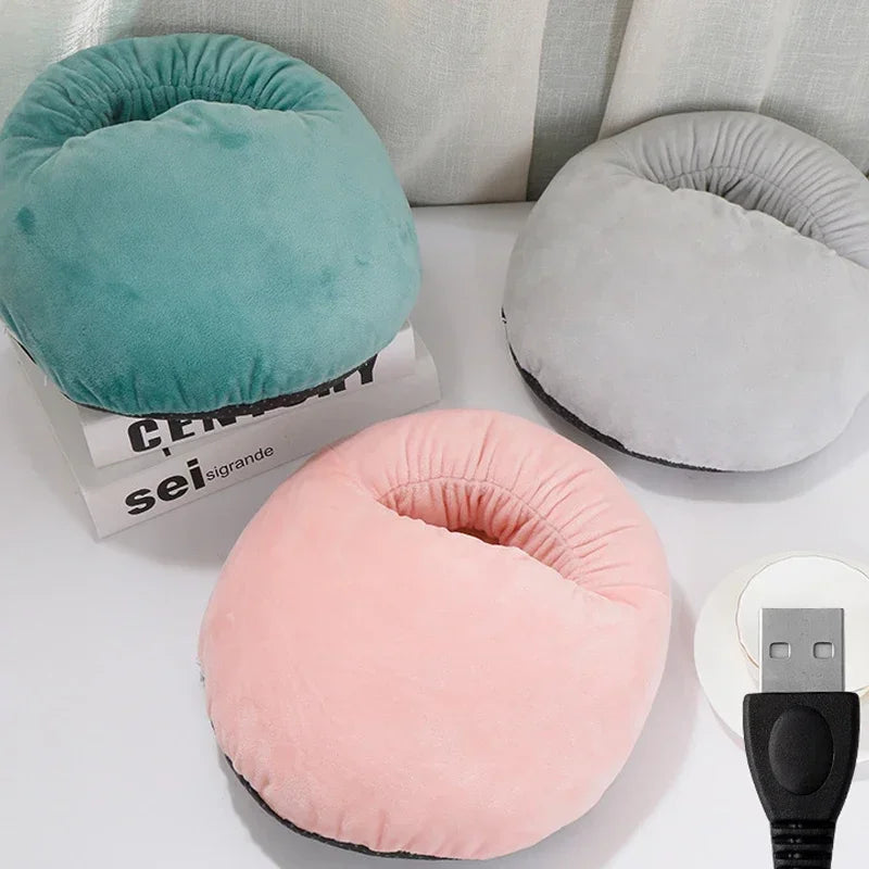 Elektrische Voetverwarmer met Ultra-Zachte Fleece – Nooit Meer Koude Voeten bij Thuiswerken of Relaxen ❄️🔥