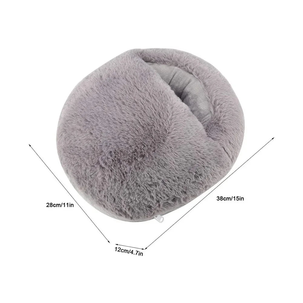 Elektrische Voetverwarmer met Ultra-Zachte Fleece – Nooit Meer Koude Voeten bij Thuiswerken of Relaxen ❄️🔥