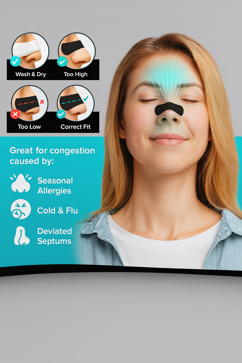 QuietNite™ Neusstrips – Minder Snurken, Meer Rust”