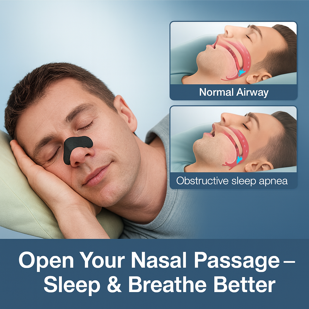 QuietNite™ Neusstrips – Minder Snurken, Meer Rust”